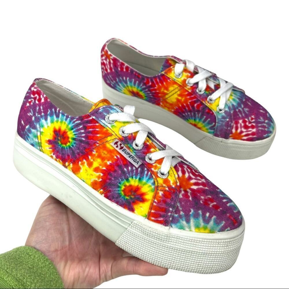 Superga 2790 Tie Dye Platform Retro Y2K Sneakers Shoes Womens Size 7